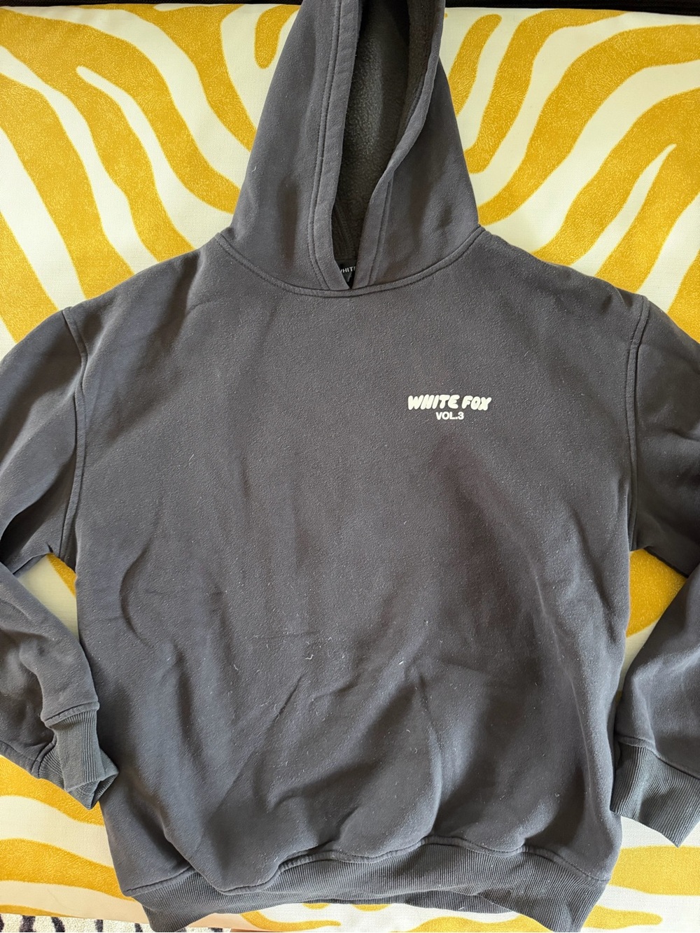 White Fox Boutique Black/Onyx Hoodie Sweatshirt